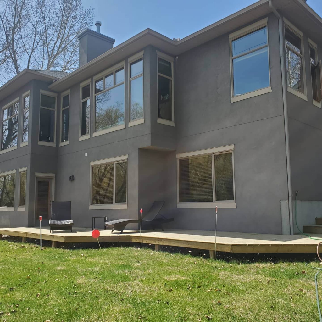 Clean Windows on Residential House With Porch