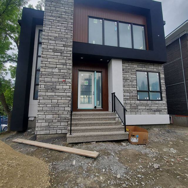 Clean Windows on New Residential House