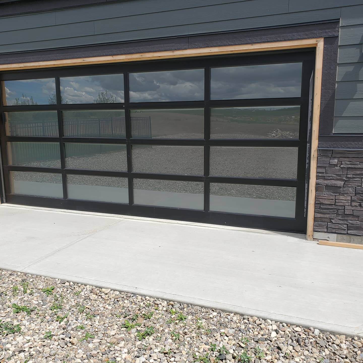 Clean Windows on Residential House Garage
