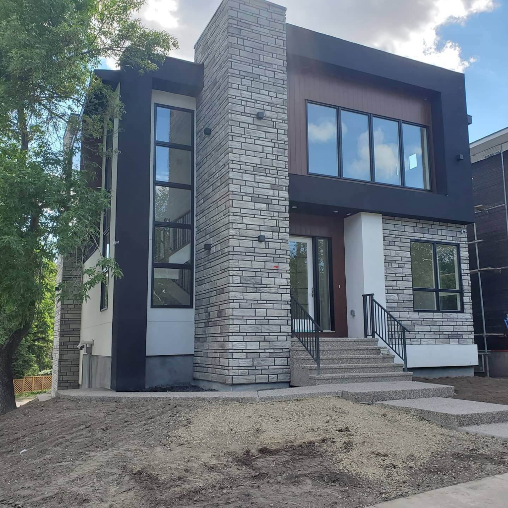 Clean Windows on Residential House Modern